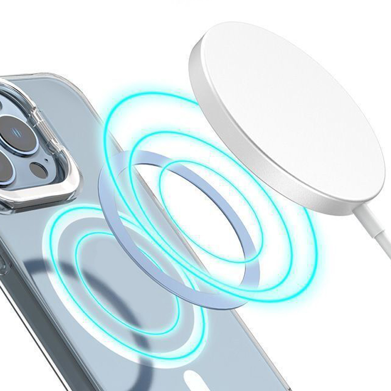 2025 Nowy metalowy pierścień na telefon do bezprzewodowego ładowania Magsafe Naklejka na żelazko Uchwyt samochodowy na telefon Żelazna naszywka na iPhone 16 15 14