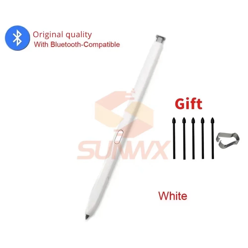 Til samsung galaxy note 20 n980 n981 sm-n980f 20 ultra  n985 n986 berøringspenn med s-penn og bluetooth-funksjon: Hvit