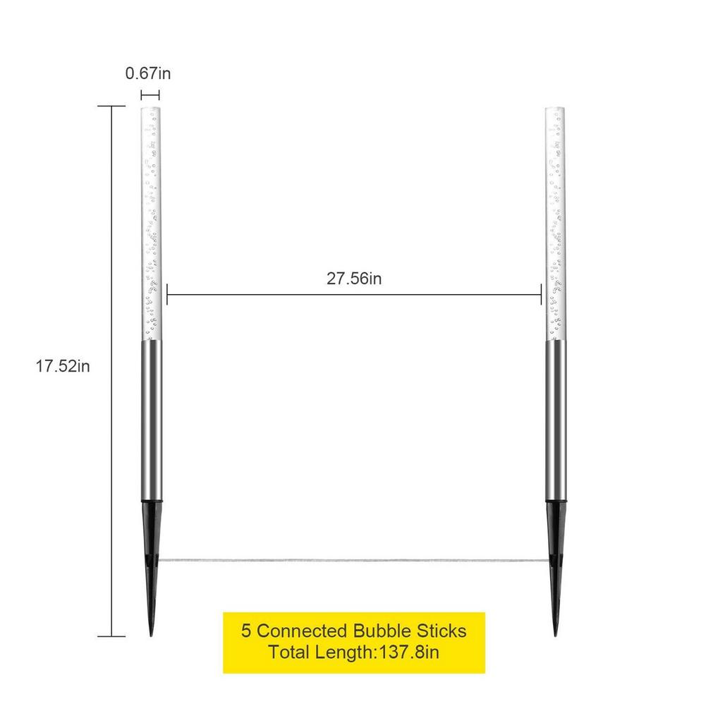 5Pcs Solar Tuinverlichting Outdoor Led Oprit Verlichting IP65 Waterdichte Solar Landschap Licht Voor Loopbrug Gazon Yard Lange Verlichting T