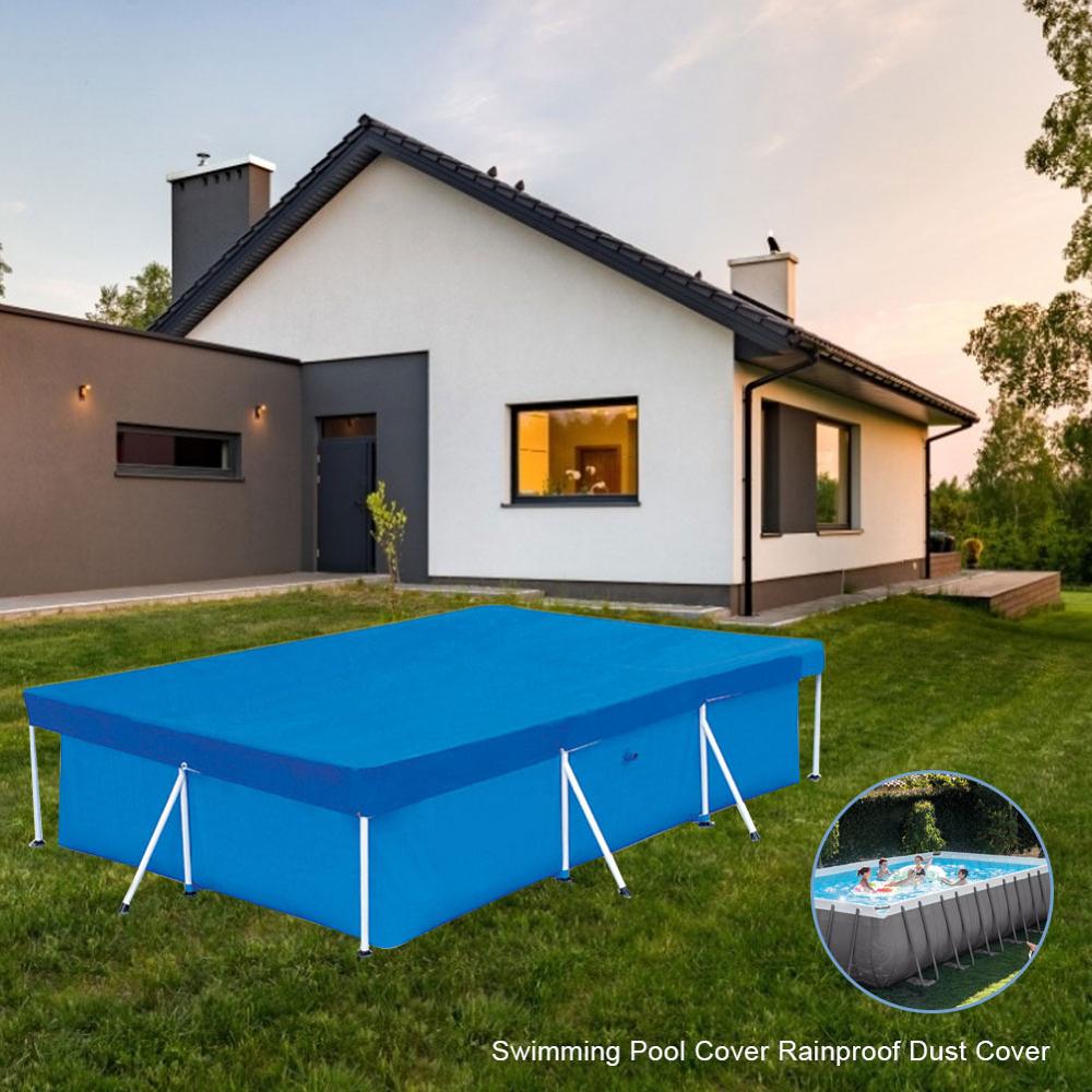 Large swimming pool cover rectangularPEtarpaulin swimming pool rectangular cover cloth dustproof floor cloth outdoorvilla garden