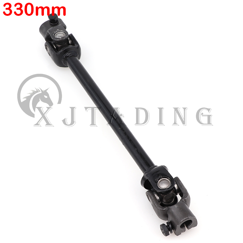 330mm 380mm 420mm 480mm 30T 15mm Power Steering Gear Shaft Rack Pinion Knuckle for DIY china ATV Go Kart Buggy Quad Bike parts: black