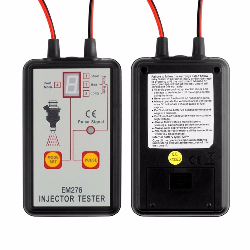 Injector Tester EM276 Fuel System Scan Tool Injector Analyzer With 4 Pulse Modes G6KC