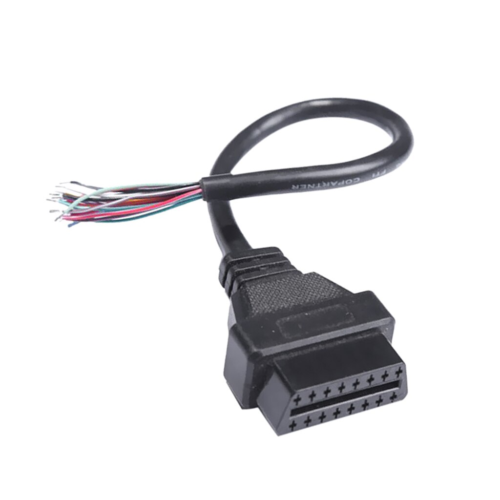16 Pin OBD 2 OBD II Auto Car Diagnostic Adapter Connector Cable 30cm