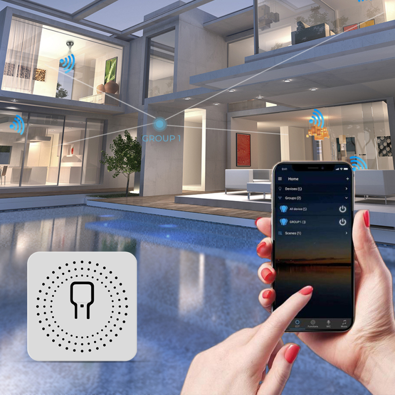 16A Tuya Ewelink Zigbee WIFI Mini Clever Lichtschalter DIY 2-Wege-Fernbedienungsschalter mit Alexa Alice Google Heimat Clever Leben