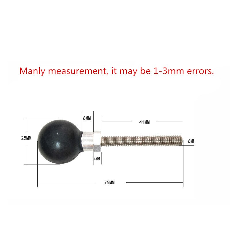 Jadkinsta Kugelkopf Adapter Halter Motorrad Lenker Bremse Kupplung Control Basis Combo U Bolt Berg für Ram für Gopro Kamera: Extension adapter