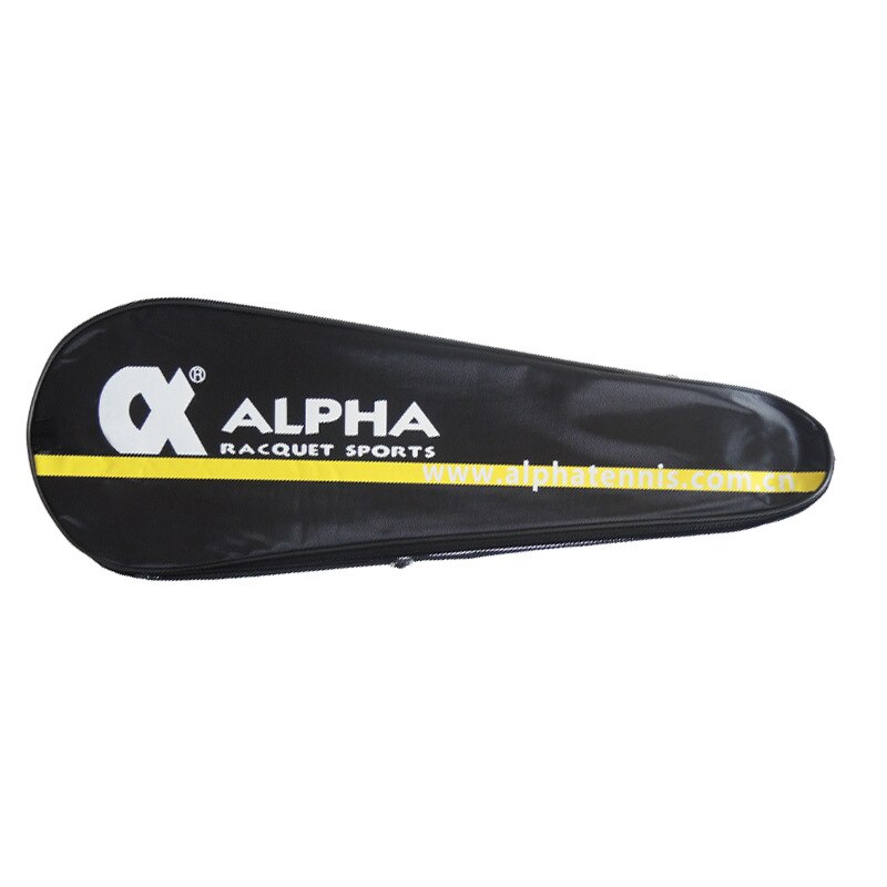 Alpha Ball tasche Badminton schläger Sport tasche 2 stücke schläger wasserdichte PU leder schulter tasche schwarz