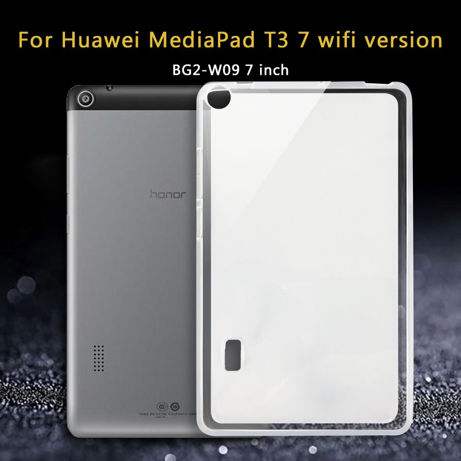 Tablet Case For Huawei MediaPad T5 10/T3 10 8/T3 7 3G wifi/Media Pad T1 7.0 8.0 10/T2 7.0 8 10.0 Pro Soft Silicon TPU Case Cover: T3-7.0 wifi