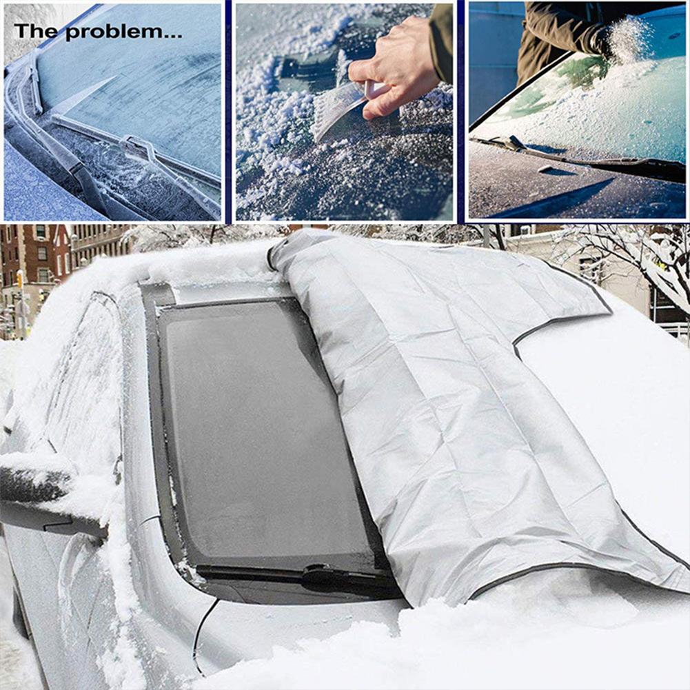 Vvcesidot Auto Windshield Snow Cover Ice Removal Wiper Sun Visor Protector
