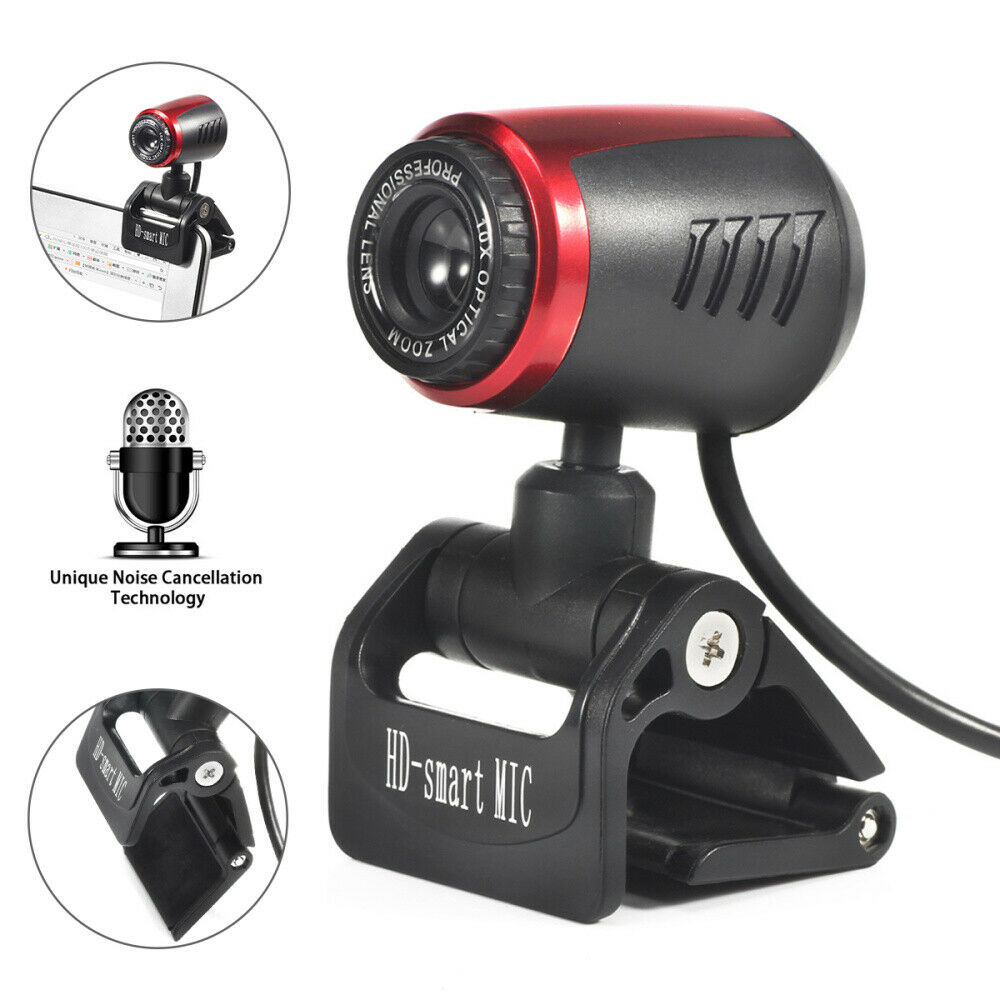USB2.0 Adjustable Webcam Camera Web Cam With Mic Auto Focusing For Computer PC Laptop Desktop Computer Accessories