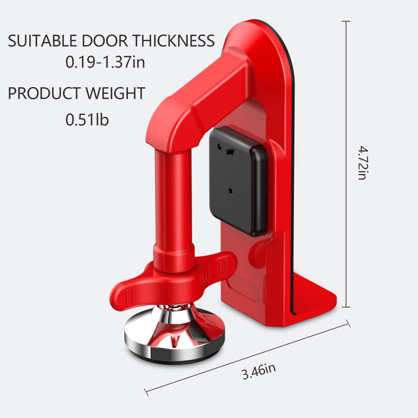 Allarme portatile Fermaporta Serratura portatile Viaggio Antifurto Blocca porta Fermaporta Allarme di sicurezza Cuneo Nessun trapano Sicurezza