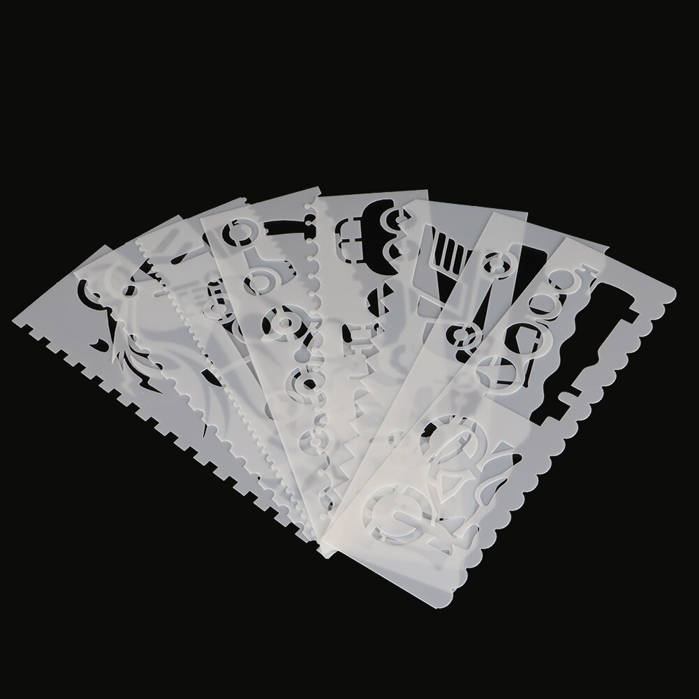 Car Shaped Painting Template DIY Craft Layering Stencils Painting Scrapbooking Stamping Embossing Album Paper Template 8 Pcs