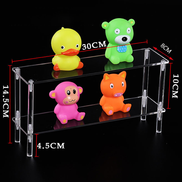 Clear Acryl Display Riser Stand Voor Funko Pop Cijfers, Cupcake Cosmetische Parfum Klei Pop Sieraden Voor Display Stand Organizer: Roze