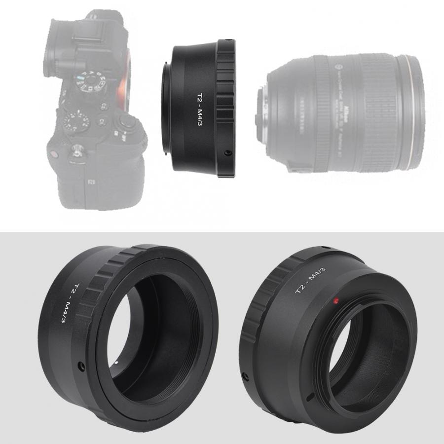 Lens Houder T2-M4/3 Zwarte Aluminium Adapter Ring Voor T2 Mount Telescoop Voor Olympus M4/3 mount Mirrorless Camera 'S