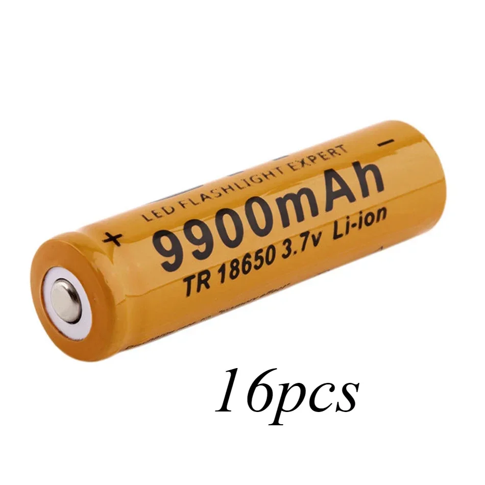 18650 Battery 9900mAh 3.7V 18650 Li-ion Batteries Rechargeable Battery for Flashlight Torch: green