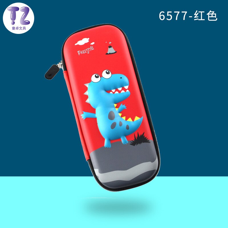 Eva Kleine Dinosaurus Dier Etui Cartoon Leuke Student Leren Briefpapier Doos Grote Capaciteit Etui