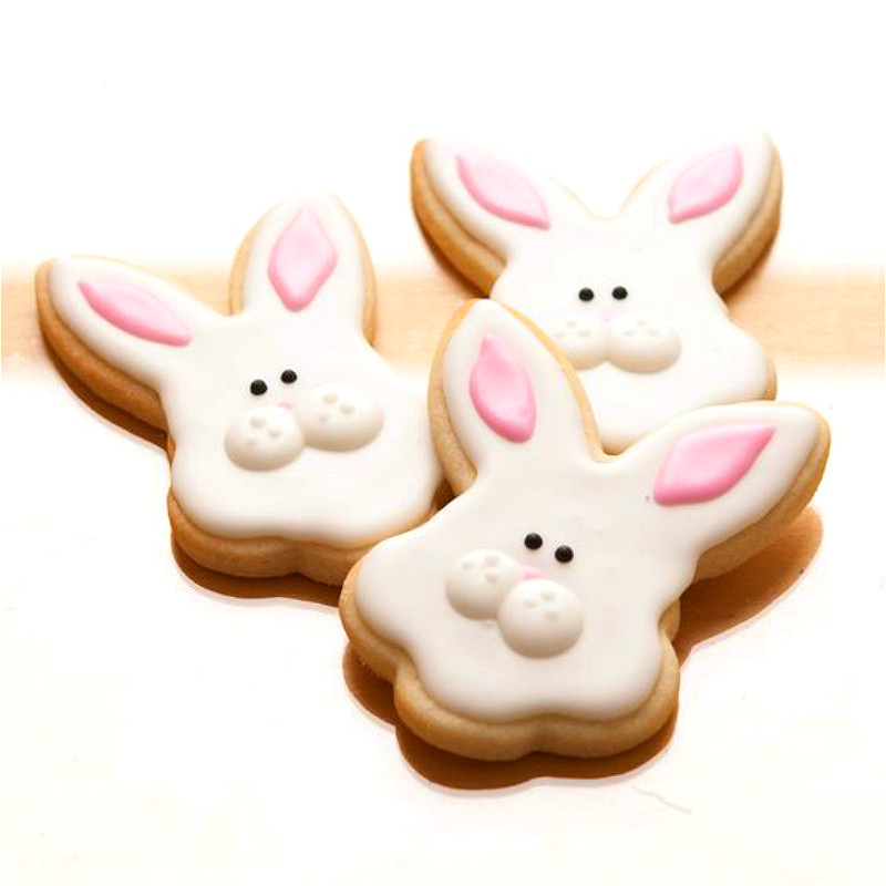 Keniao Pasen Cookie Cutters Set Voor Party - 2 Ps-Paasei, bunny Gezicht Biscuit/Fondant/Gebak Cutter-Rvs