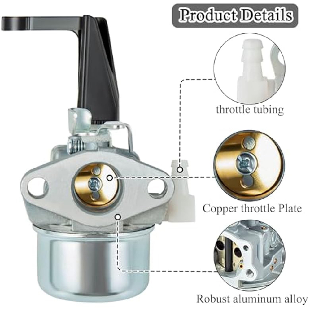 696065 697422 Vergaser für Briggs&Stratton 110402 110412 215369 5 PS, 5,5 PS, 6 PS, 6,5 PS, 7 PS, Pinne-Motorvergaser mit Dichtung