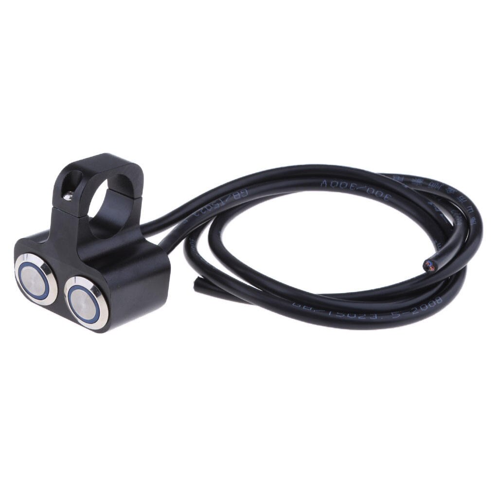 Brand Motorcycle Bike Handlebar Headlight Switch Motorbike Dual Push Button Control For 25mm/1 inch Handlebar