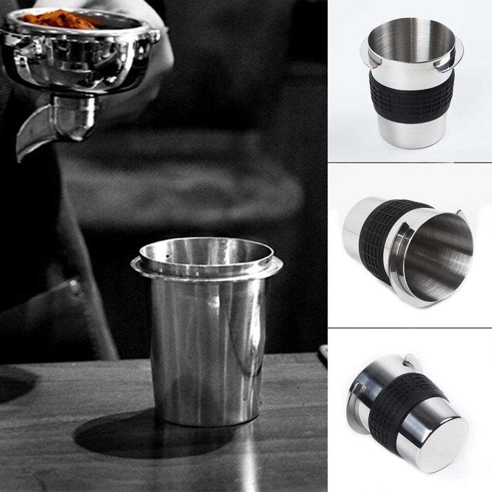 58mm Kaffee Pulver Zubringer Teil Edelstahl für Espresso Maschine Dosierung Tasse Tragbare Filter manipulieren Rost Beständig