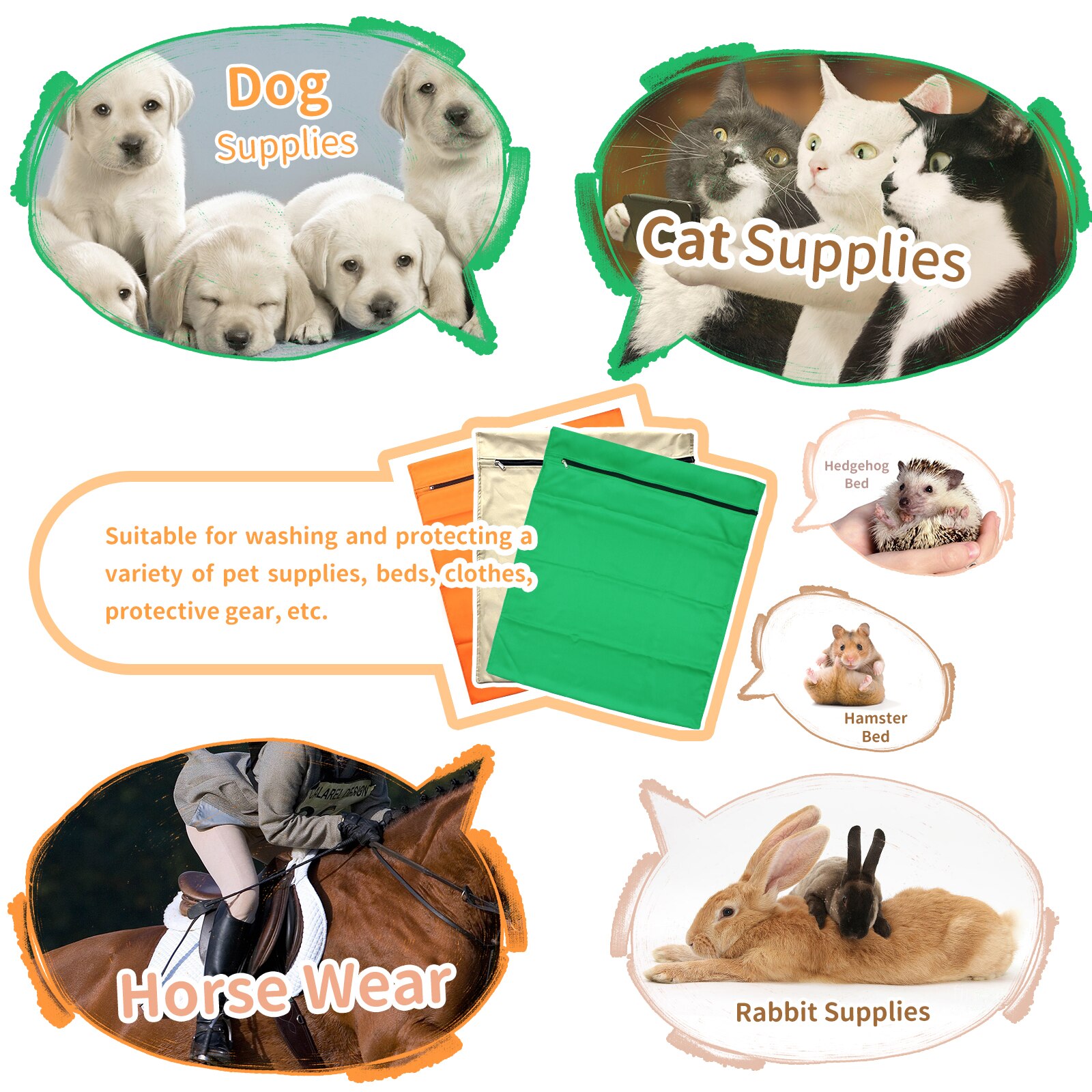 Borsa Per La Biancheria Per Animali Domestici, Lavabile In Lavatrice, 70x80 Cm, In Dacron Viola, Cattura Peli Di Cani, Gatti E Cavalli, Protegge La Lavatrice