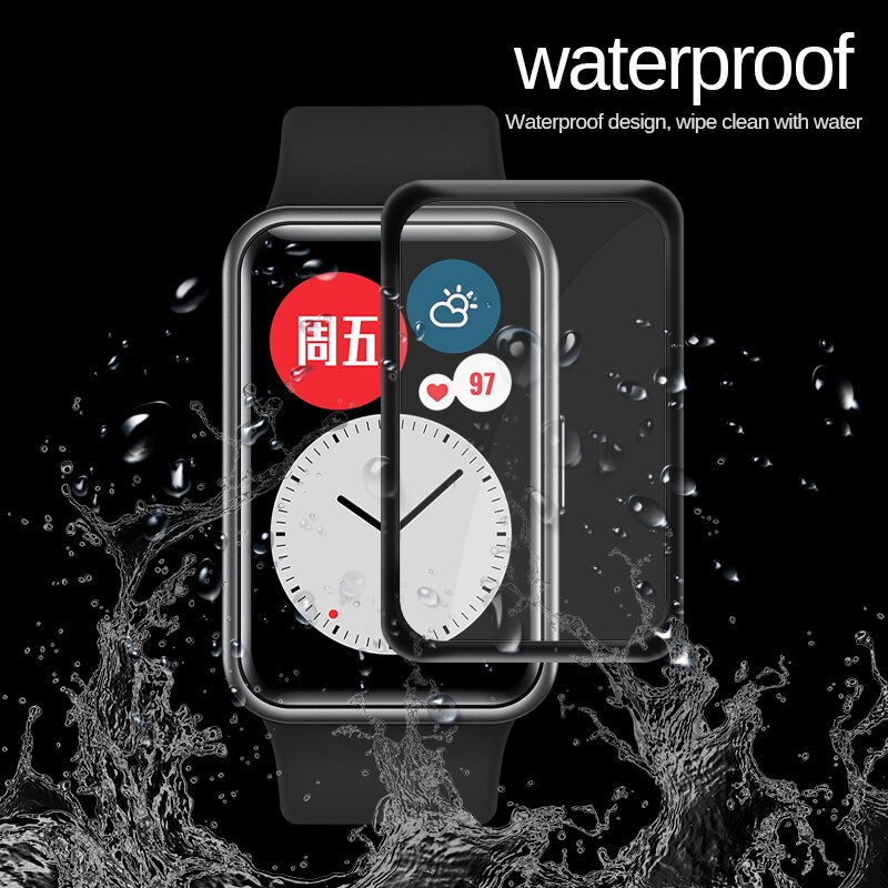 Película protectora de pantalla a prueba de agua para reloj Huawei, accesorios de película protectora de hidrogel suave de TPU para reloj inteligente Huawei Fit