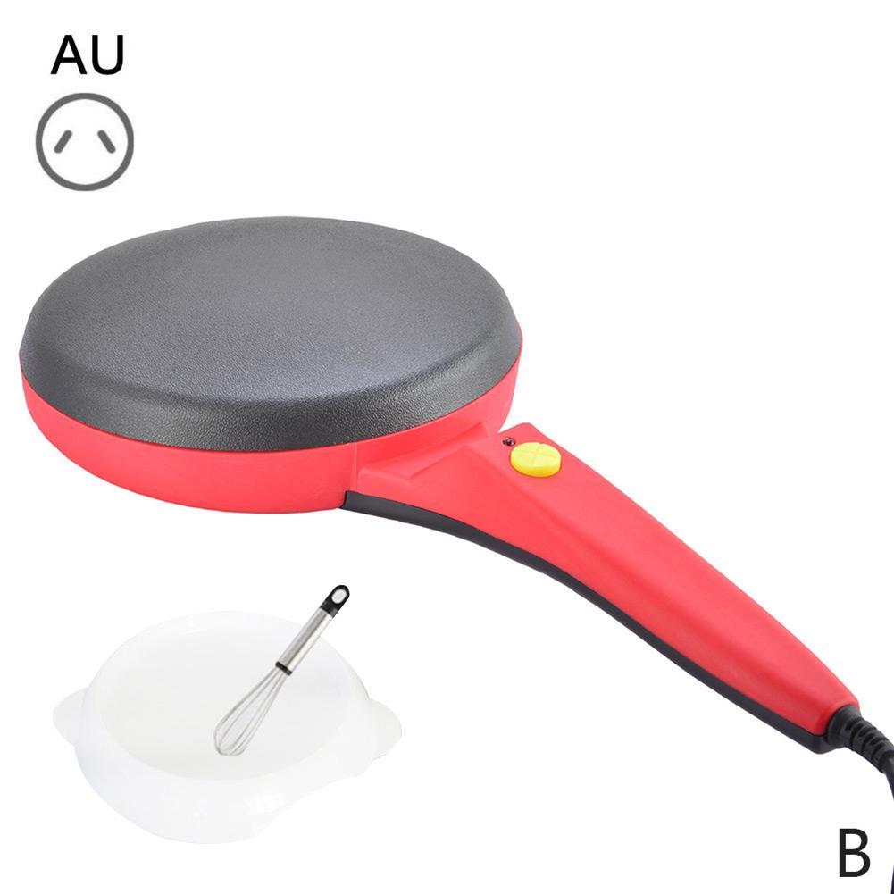 220V Non-stick Electric Crepe Maker Pizza Maker Pancake Maker Crepe Making Pan Household Kitchen Tools Cooking Pan: AU