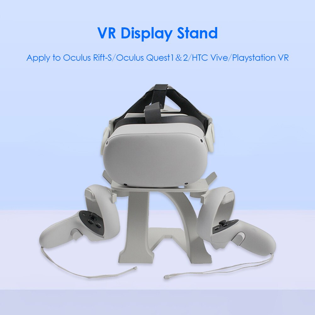 Vr Stand Headset Controller Houder Station Voor Oculus Gaan Rift S Quest 2 Vaststelling Riem Leer Foam Kussen Riem