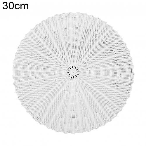 Round Rattan Woven Non-Stick Stuffed Bun Steamer Mat Dim Sum Tool Kitchen Cooking Dumplings Steam Mat Baking Liner: 30 cm