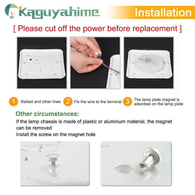 Kaguyahime AC 220 V Celling Lamp Lichtbron LED Light Panel 12 W 18 W 24 W Module Lamp LED ronde Plafond Buis Voor woonkamer