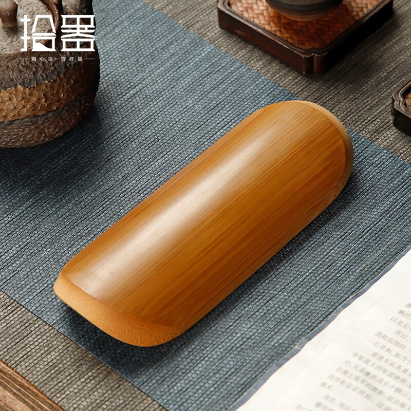 Thé sculpté en bambou fait à la main, fait de bambou naturel, tasse à thé Lotus Zen, accessoires pour service à thé