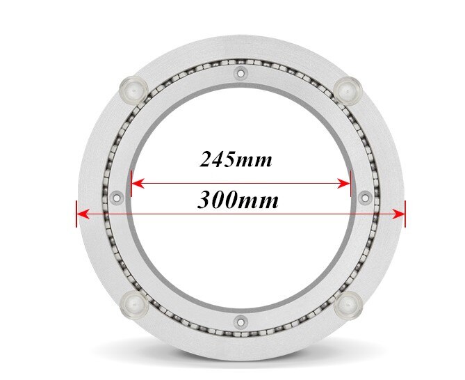 Aluminum alloy turntable Display rack,Swivel Plat Table rotary Glass rotating base,Non-slip,high load-bearing,furniture hardware: 300mm