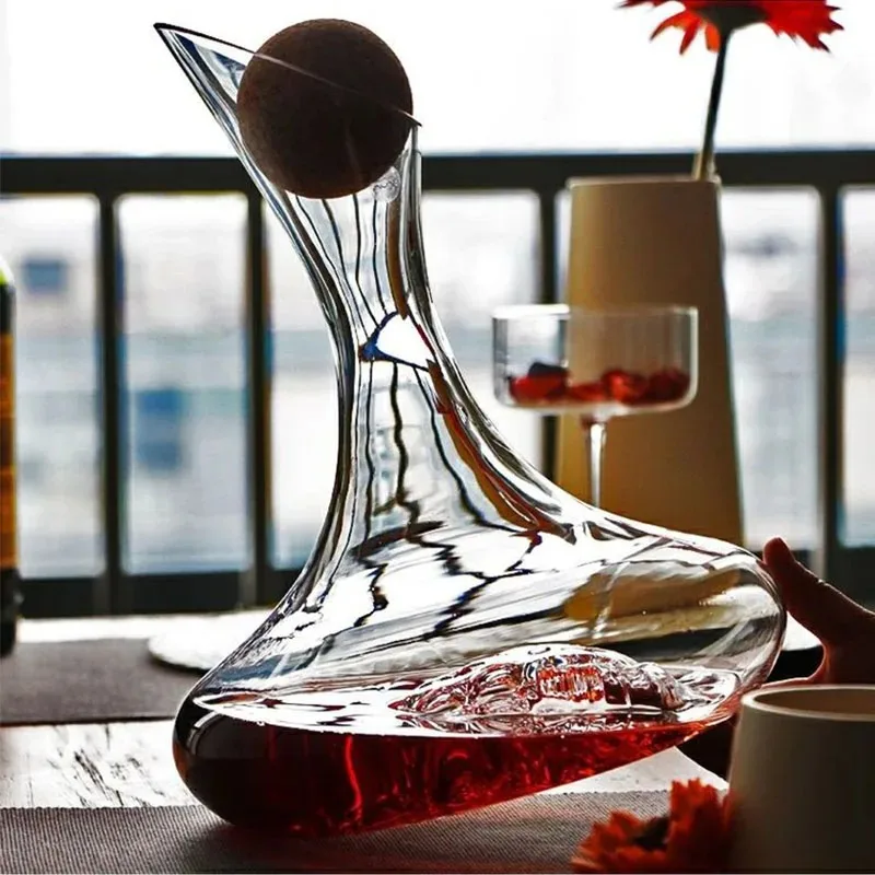 1500/2000ml Rotwein Dekan ter Kristallglas Rotweine Weine Whiskey Weine Wein schneller Wasserfall Eisberg Spender Rotwein kessel