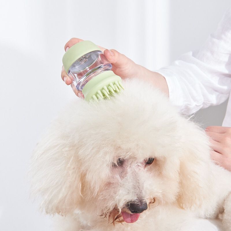 Cepillo de baño de gato perro peine de silicona mascota champú para SPA masaje peineta doble ducha depilación peines para perros gatos mascotas Herramientas de limpieza