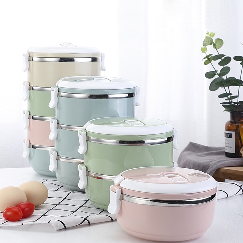 TUUTH 304 Roestvrij Staal Japanse Lunchbox Thermische Voor Voedsel Draagbare LunchBox Voor Kinderen Picknick Kantoormedewerkers School