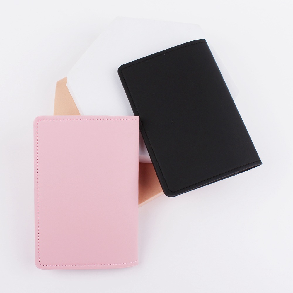 PU Leather Passport Cover Simple Letter Women Men Travel Wedding Passport Cover Holder Wedding