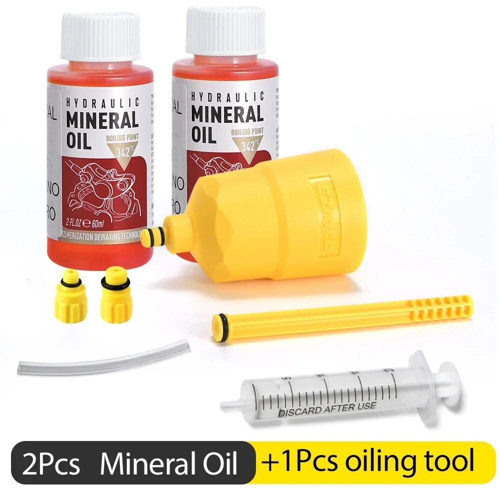 60ML Fiets Rem Olie Ontluchting Kit Gereedschap Voor SHIMANO, TEKTRO, avid, Serie MTB Racefiets Rem Reparatie Tool: Rood