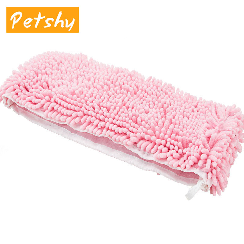 Petshy 36x80/36x48cm Pet Dog Bath Towel Soft Super Absorbent Puppy Cat Drying Towel Chenille Towel Products For Dogs Cat