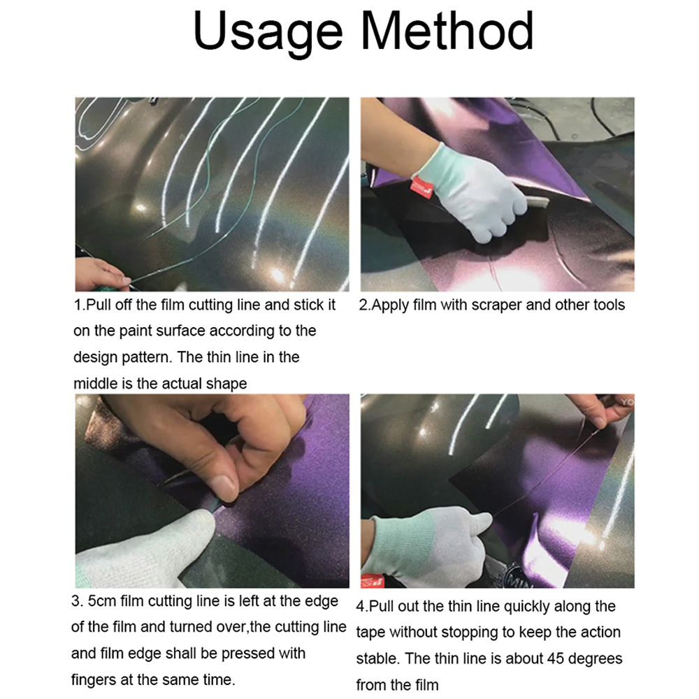 5/10/50M Vinyl Wrap Auto Stickers Mesloze Tape Lijn Auto Film Wrap Gesneden Tape Mes Styling Tool Accessoires E28