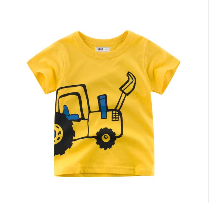 2-8Y nadruk kreskówkowy chłopcy niemowlę T koszula na lato niemowlę dzieci chłopcy dziewczęta lew koszulki ubrania bawełniane maluch topy: 2T