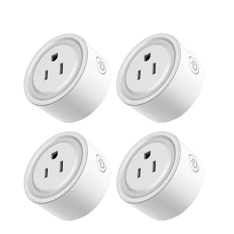 Wireless Remote Voice Control WiFi Smart Plug US Adapter Power Energy Monitor Outlet Timer Socket For Alexa Google Home Hao Deng: 4 pieces