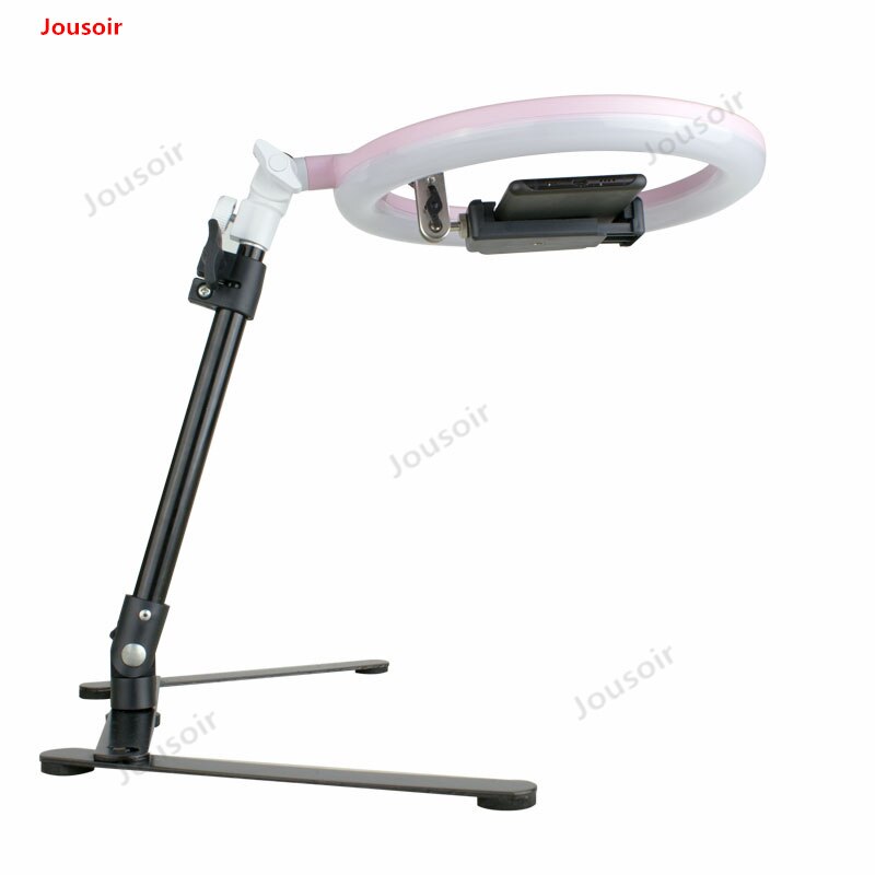 LED Selfie Ring Light Studio Photography Photo Dimming Fill Ring Light with Tripod for Smartphone overhead bracket CD50 T03 Y2