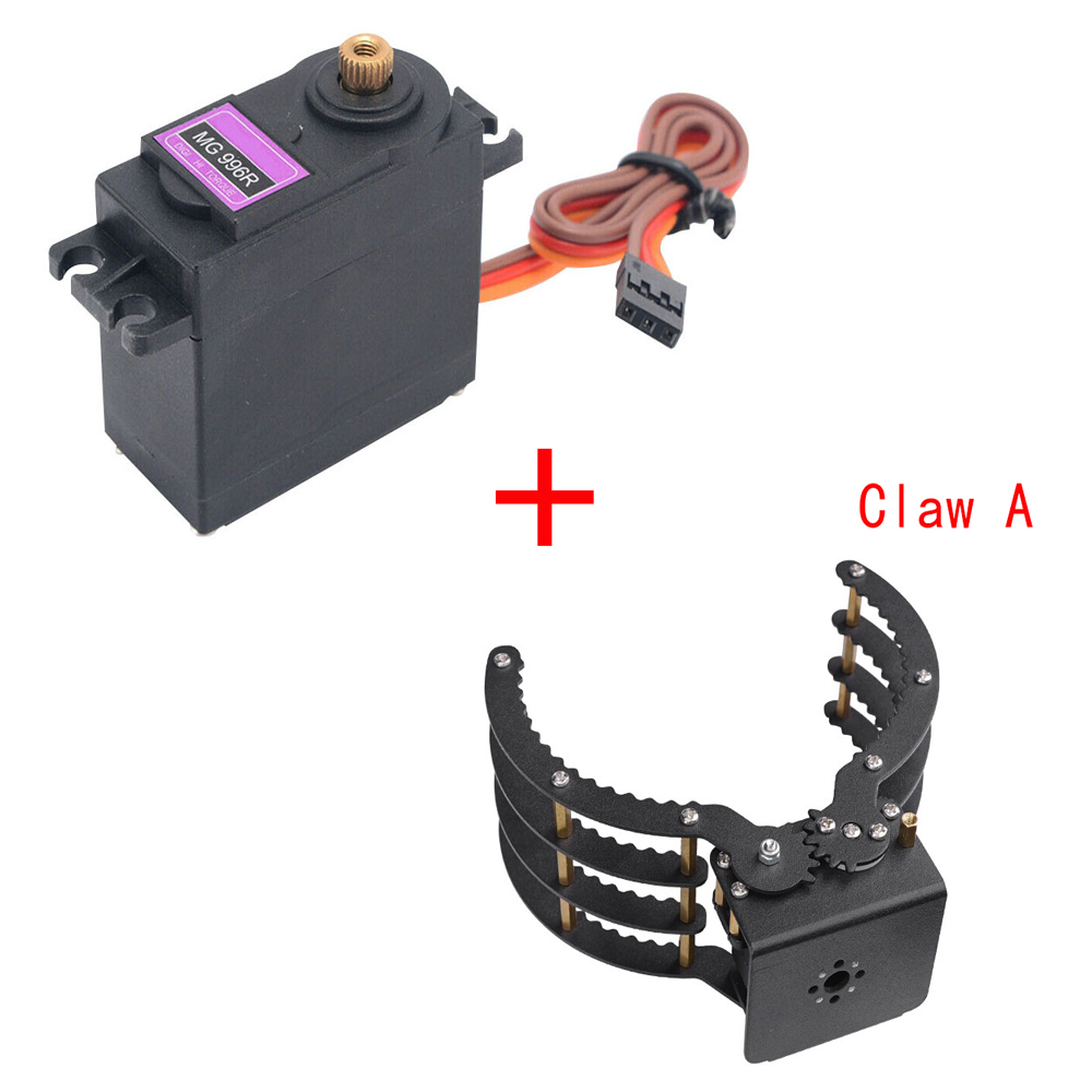 Mechanical Claw Grippers Robot Mechanical Arms with 180 Servo MG996 for Arduino Robot DIY Programming STEM Technic Parts: DARK GRAY