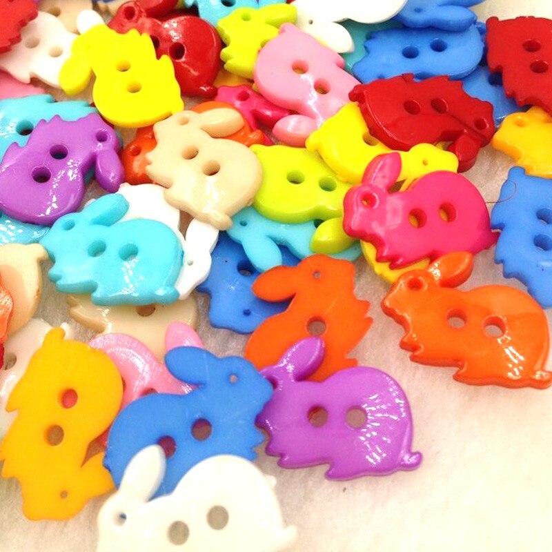 100PCS mix Assort Plastic Sewing Buttons, For Scrapbooking Sewing Craft Sewing Accessories Appliques PH98