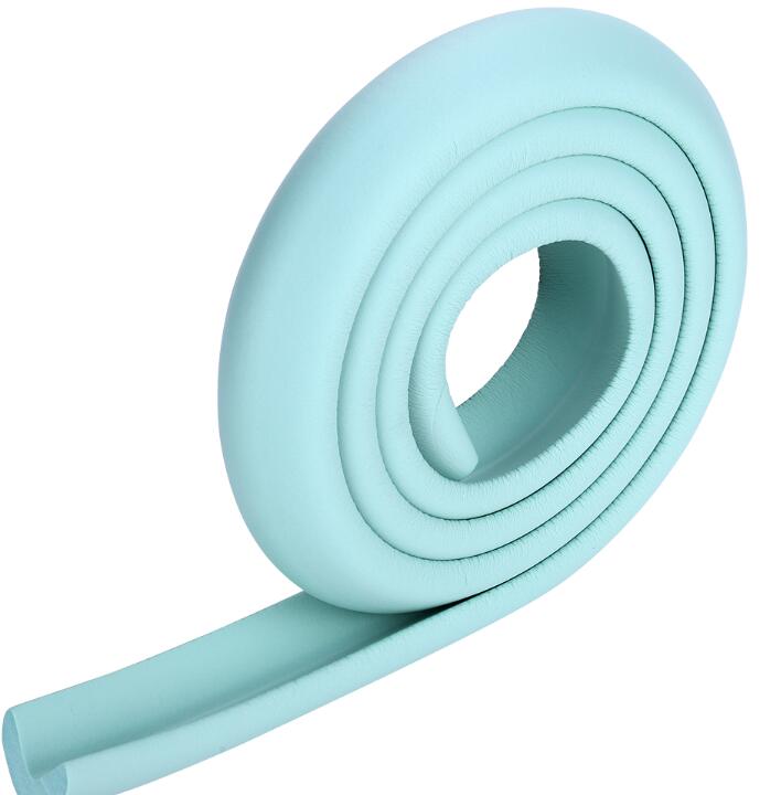 2 m crianças proteção mesa guarda tira protetor de segurança do bebê móveis gaveta borda vidro barra acidente canto borracha pára-choques: Blue
