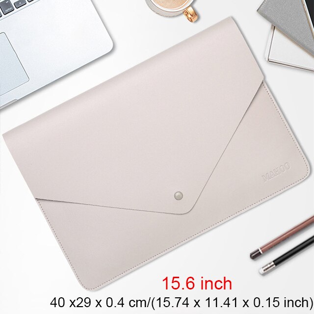 Portable Laptop Tablet Bag Business Office Ipad Waterproof Protective Case Women Men Briefcases Document Organizer Accessories: Gray 15.6inch