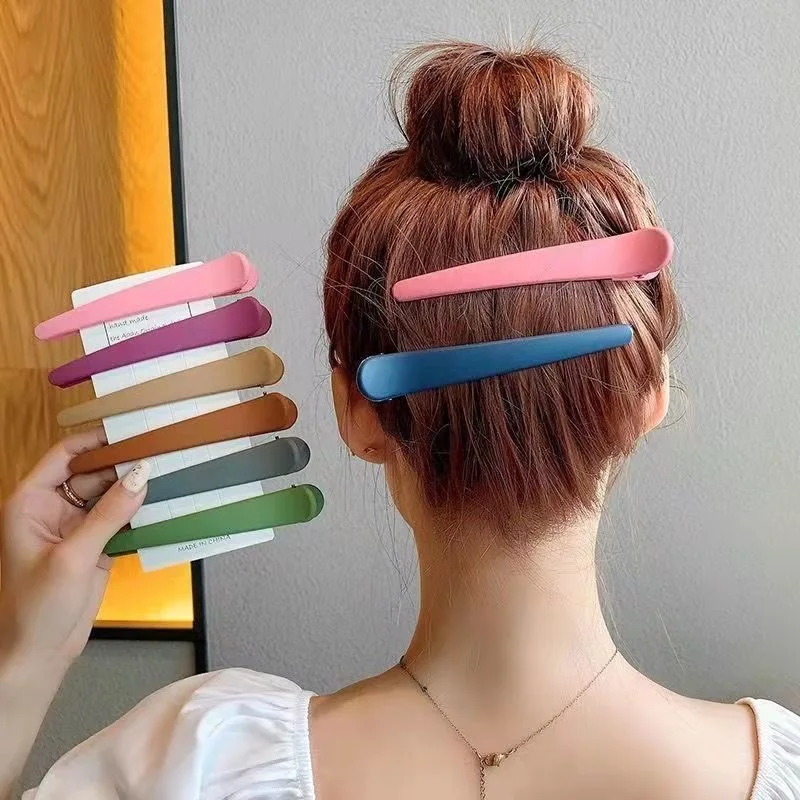 5 uds Clips de maquillaje niñas Clip de boca de pato mujeres Clip de pelo de plástico horquilla accesorios para el cabello abrazadera de sección peluquería