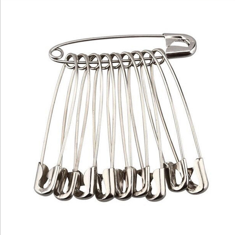 50pcs/Lot Stainless Steel Safety Pins DIY Sewing Tools Accessory Needles Large Safety Pin Small Brooch