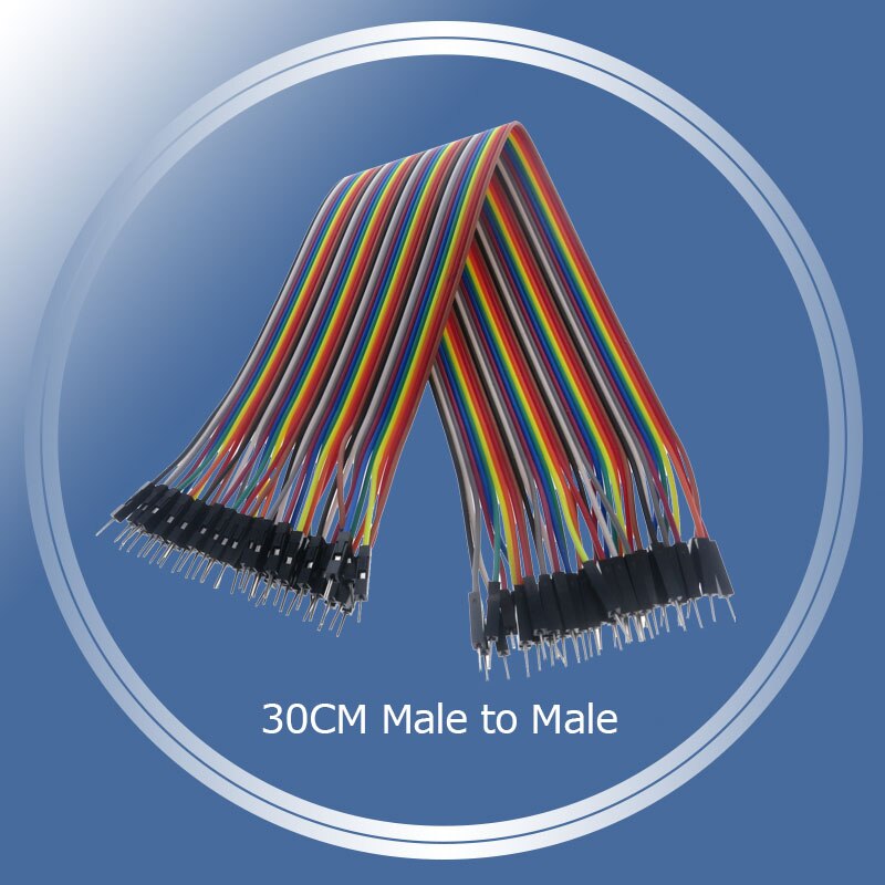 40- pins dupont-lijn 1p-1p 10cm/20cm/30cm mannelijke naar mannelijke jumperdraad vrouwelijk naar vrouwelijk dupont-kabel voor arduino-breadboard-doe-het-zelfkit