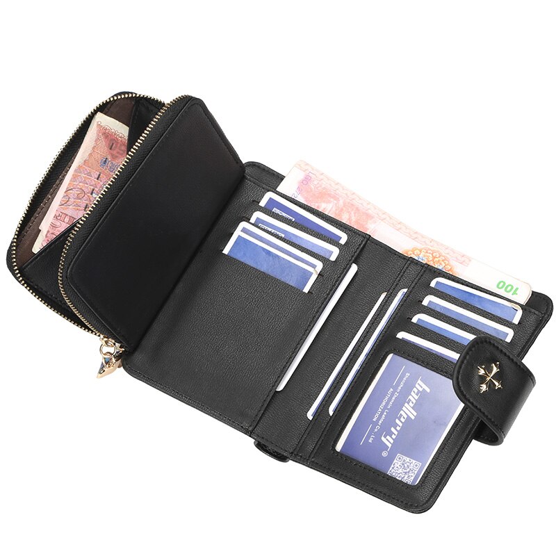 Grid Women Mini Purse Gold Leather Women Wallets Zipper Clutch Red Coin Bag Card Holder Ladies Girls Casual Short Wallet