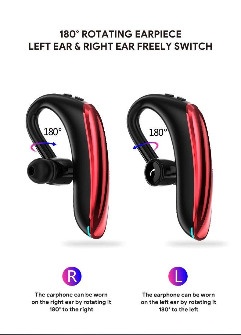F900 bluetooth-oortelefoons, muziekheadset, oortelefoon, werkt op alle android ios-smartphones, draadloze sportoortelefoons, werktijd 25 uur